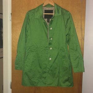 Green Coach trench coat